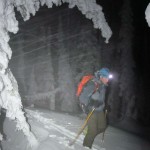 Skiing late